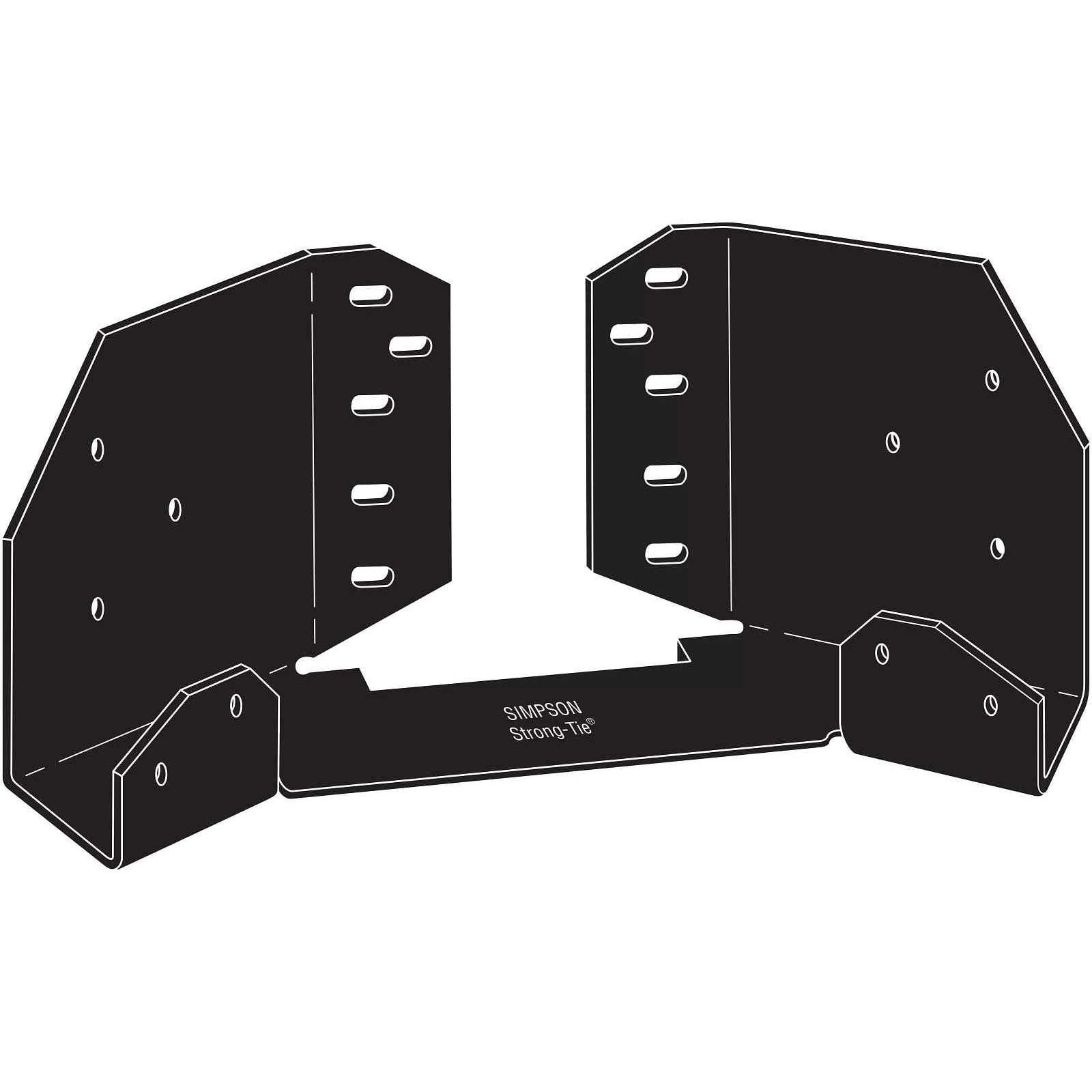 Simpson APGTF Gazebo Tie - Black Powder Coat