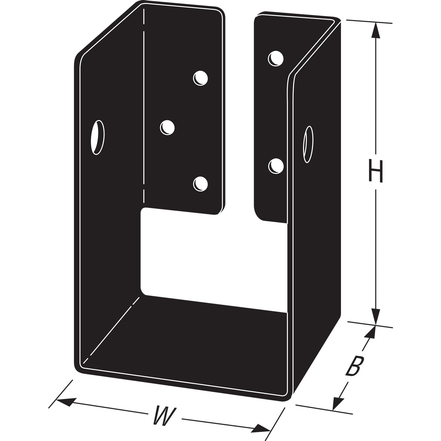 Simpson Black APHH46 Outdoor Accents With Required Hardware