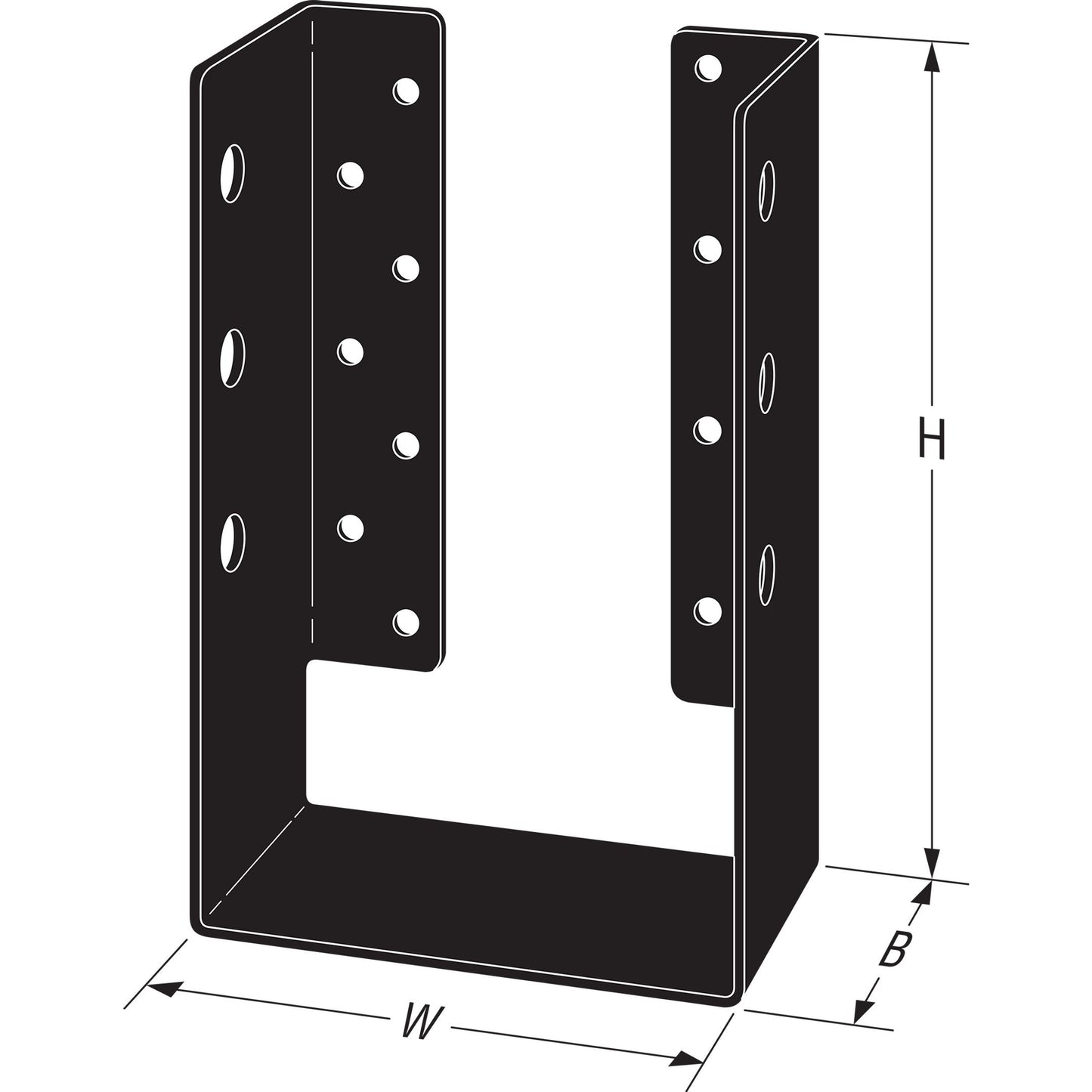 Simpson Black APHH610 Outdoor Accents With Required Hardware