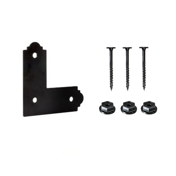 Simpson Strong-Tie APL4 Decorative L Strap for 4x Lumber - Black