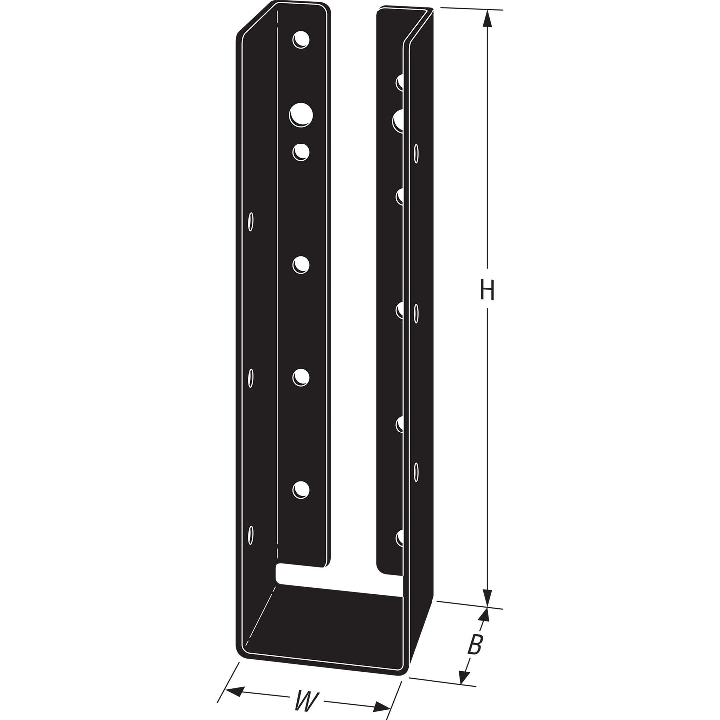 Simpson Black APLH210R Outdoor Accents With Required Hardware