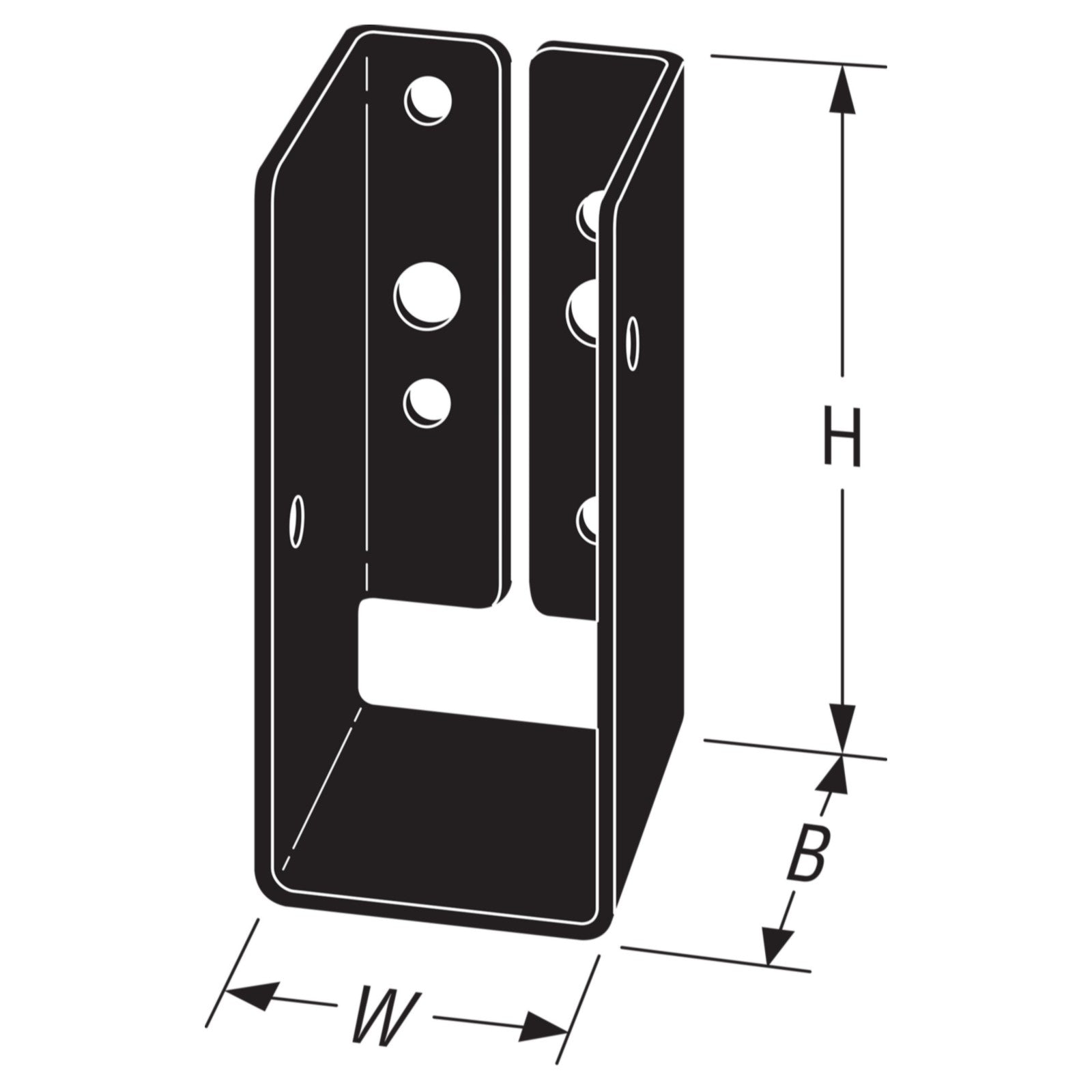 VEVOR Concealed Joist Hanger, 2x4 Outdoor Accent Concealed