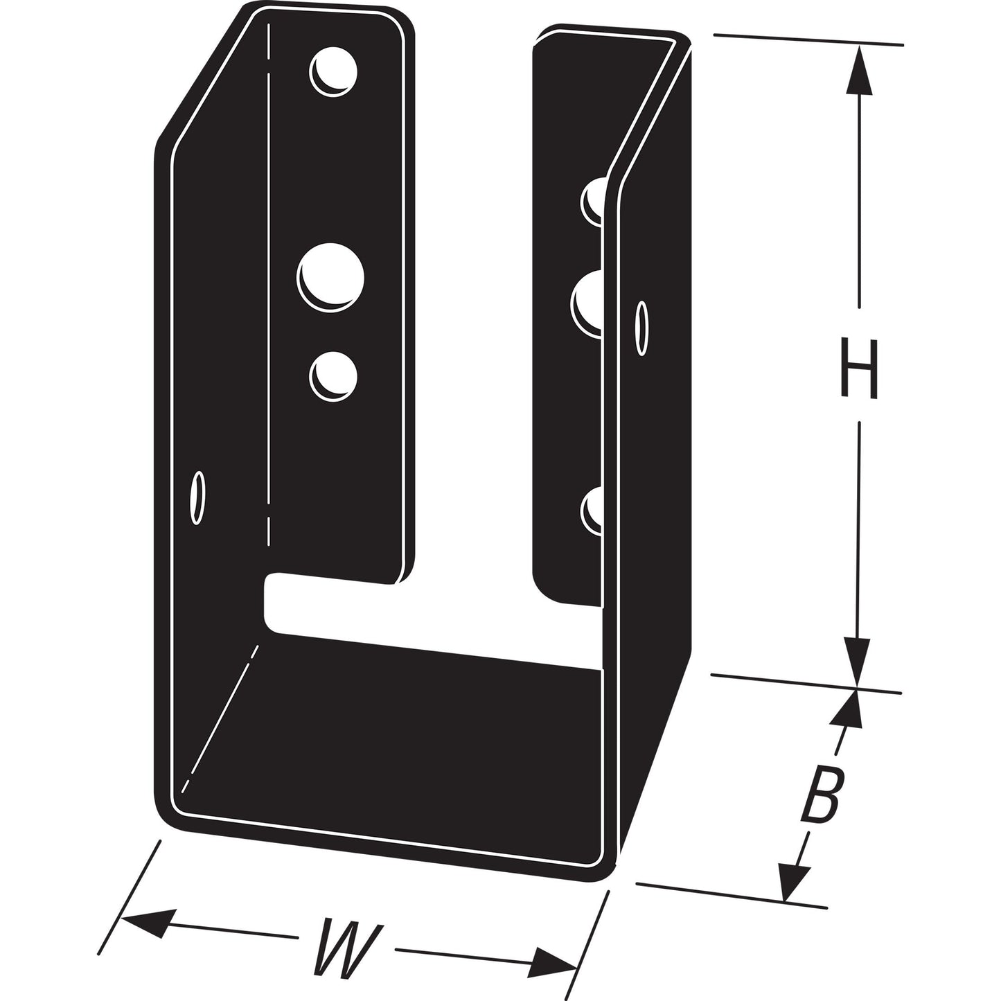 Simpson Black APLH24R Outdoor Accents With Required Hardware