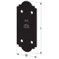 Simpson APST612 Ornamental 6x Flat Strap Black Powder Coat image 2 of 3