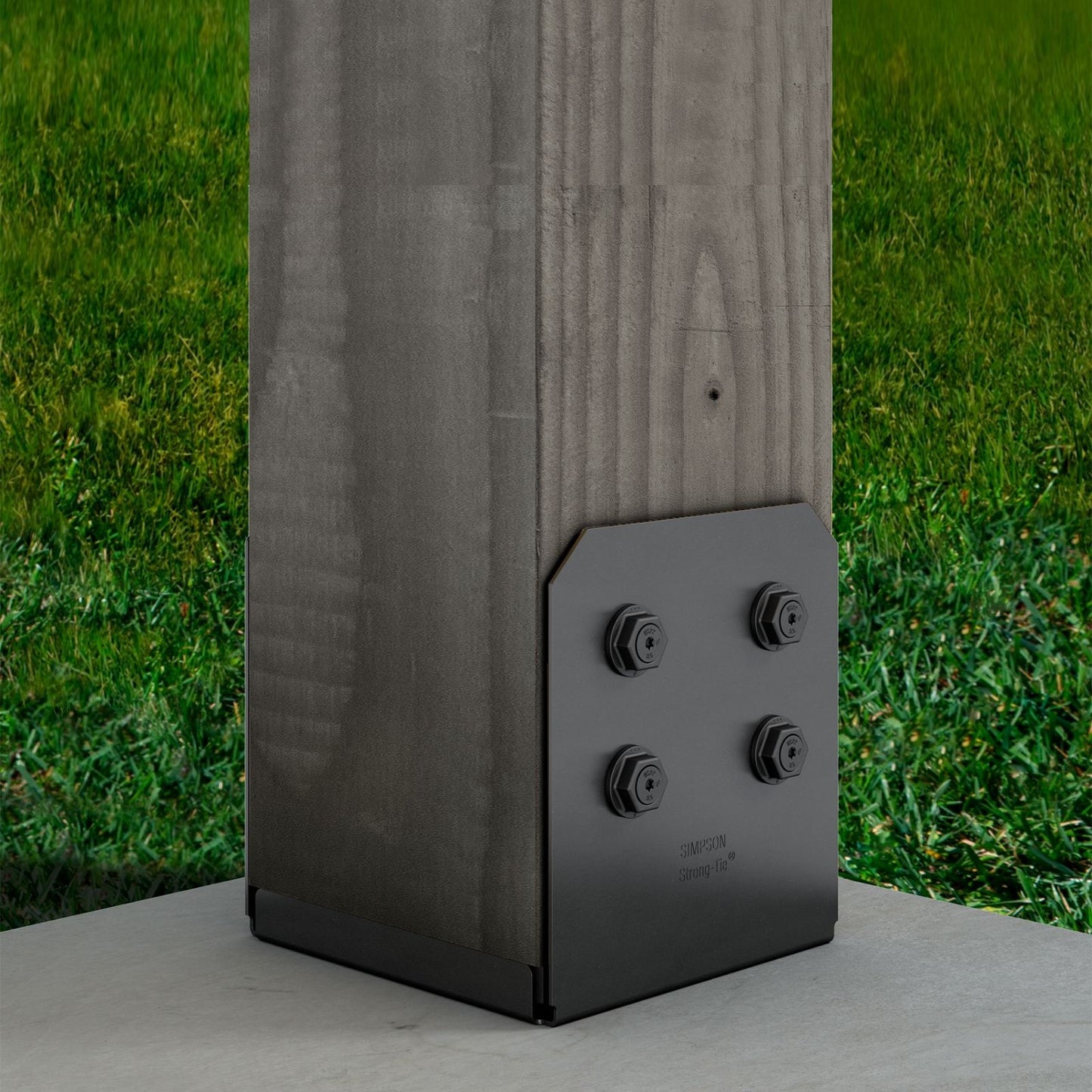 Simpson APVB1010 Avant Ornamental 10x10 Post Base Black Powder Coat image 1 of 4 image 2 of 4