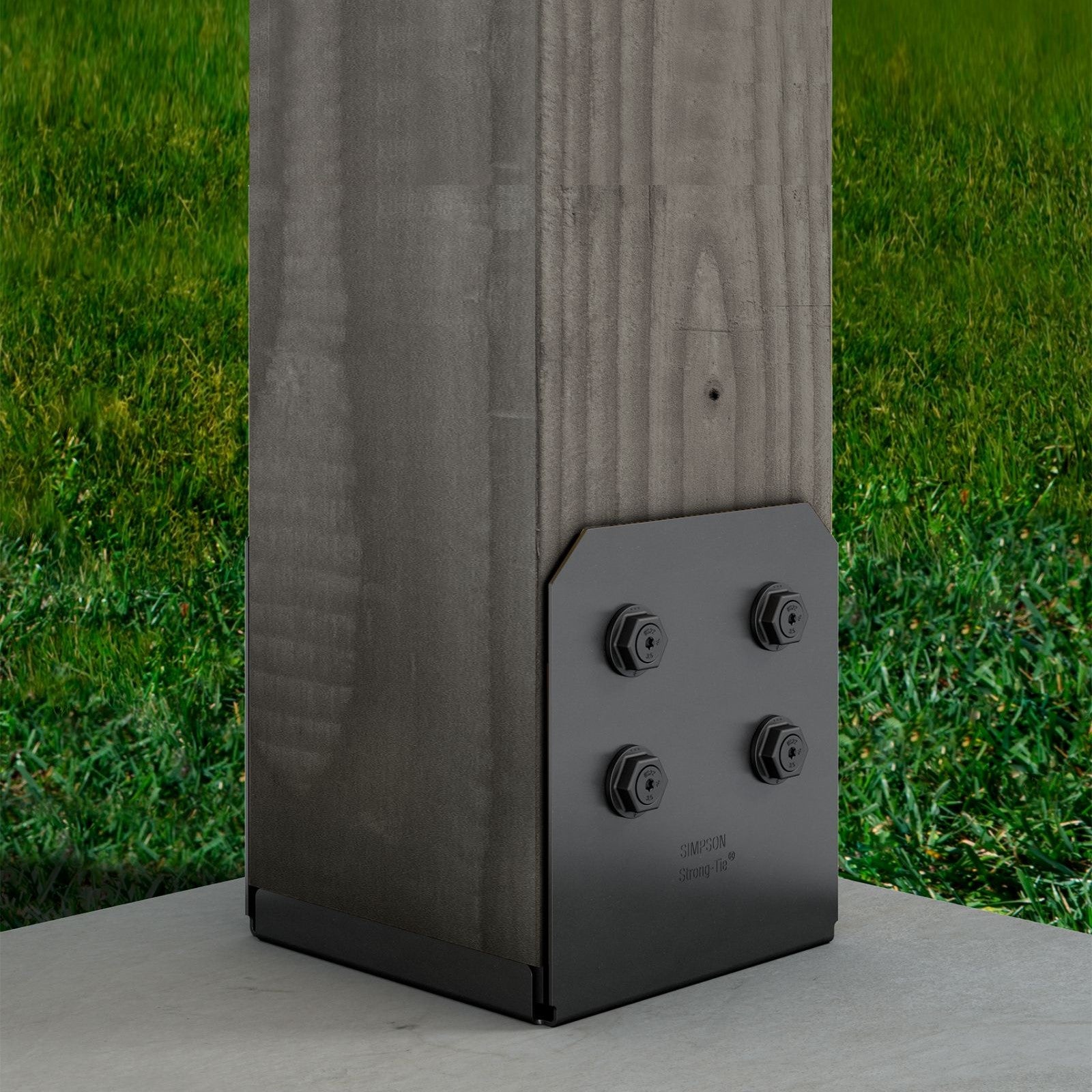 Simpson APVB1010 Avant Ornamental 10x10 Post Base Black Powder Coat image 1 of 4 image 2 of 4