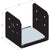 Simpson APVB1010R Avant Rough 10x10 Ornamental Post Base Black Powder Coat image 1 of 4 image 2 of 4 image 3 of 4