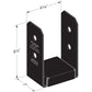 Simpson Black APVB44R Outdoor Accents With Required Hardware