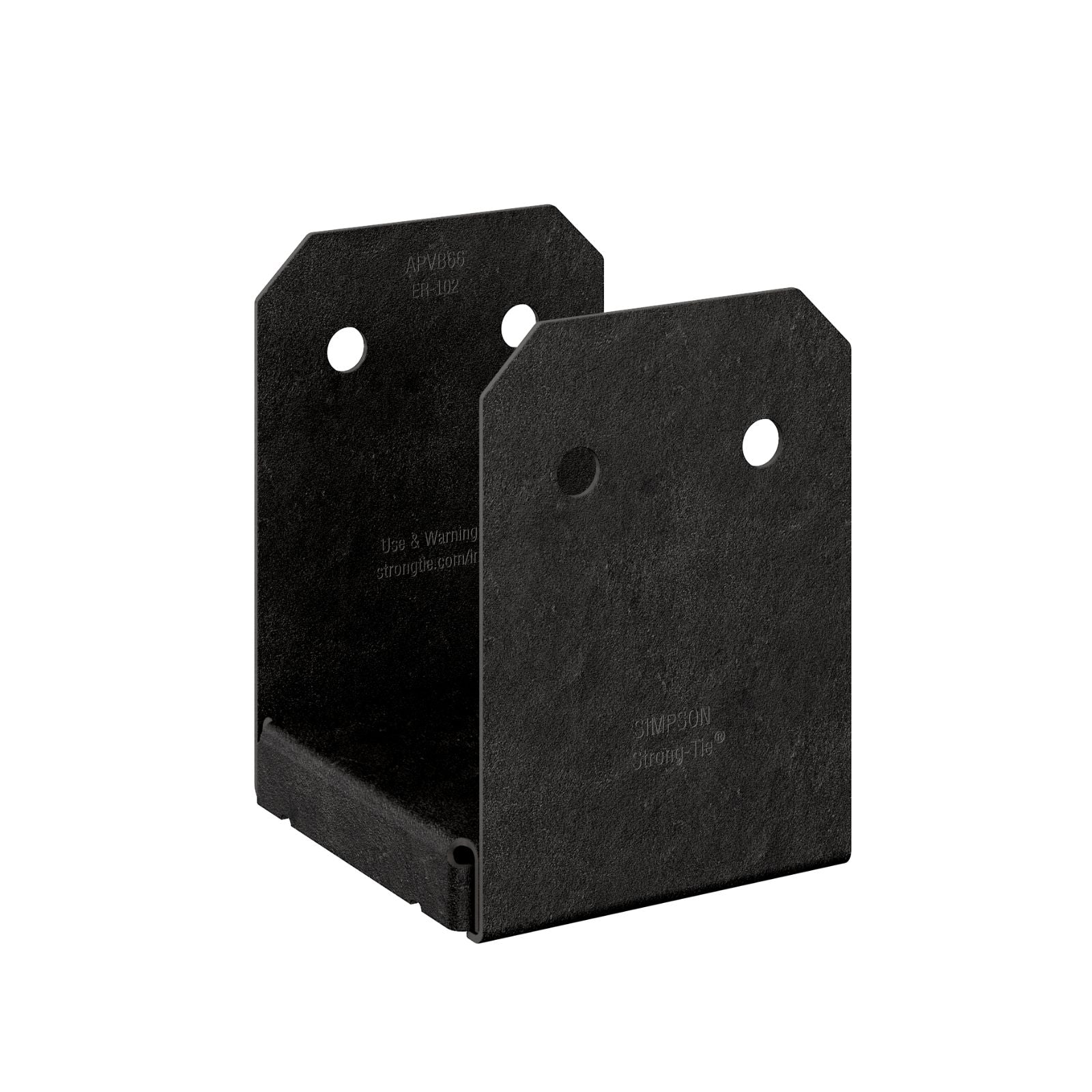 Simpson APVB66 Avant Ornamental 6x6 Post Base Black Powder Coat image 1 of 4
