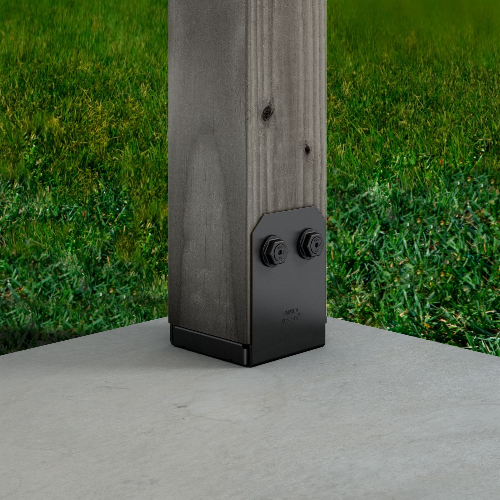 Simpson APVB66 Avant Ornamental 6x6 Post Base Black Powder Coat image 1 of 4 image 2 of 4