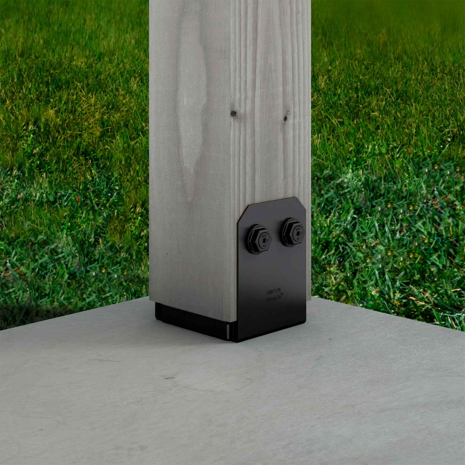 Simpson APVB66R Avant Rough 6x6 Ornamental Post Base Black Powder Coat image 1 of 4 image 2 of 4