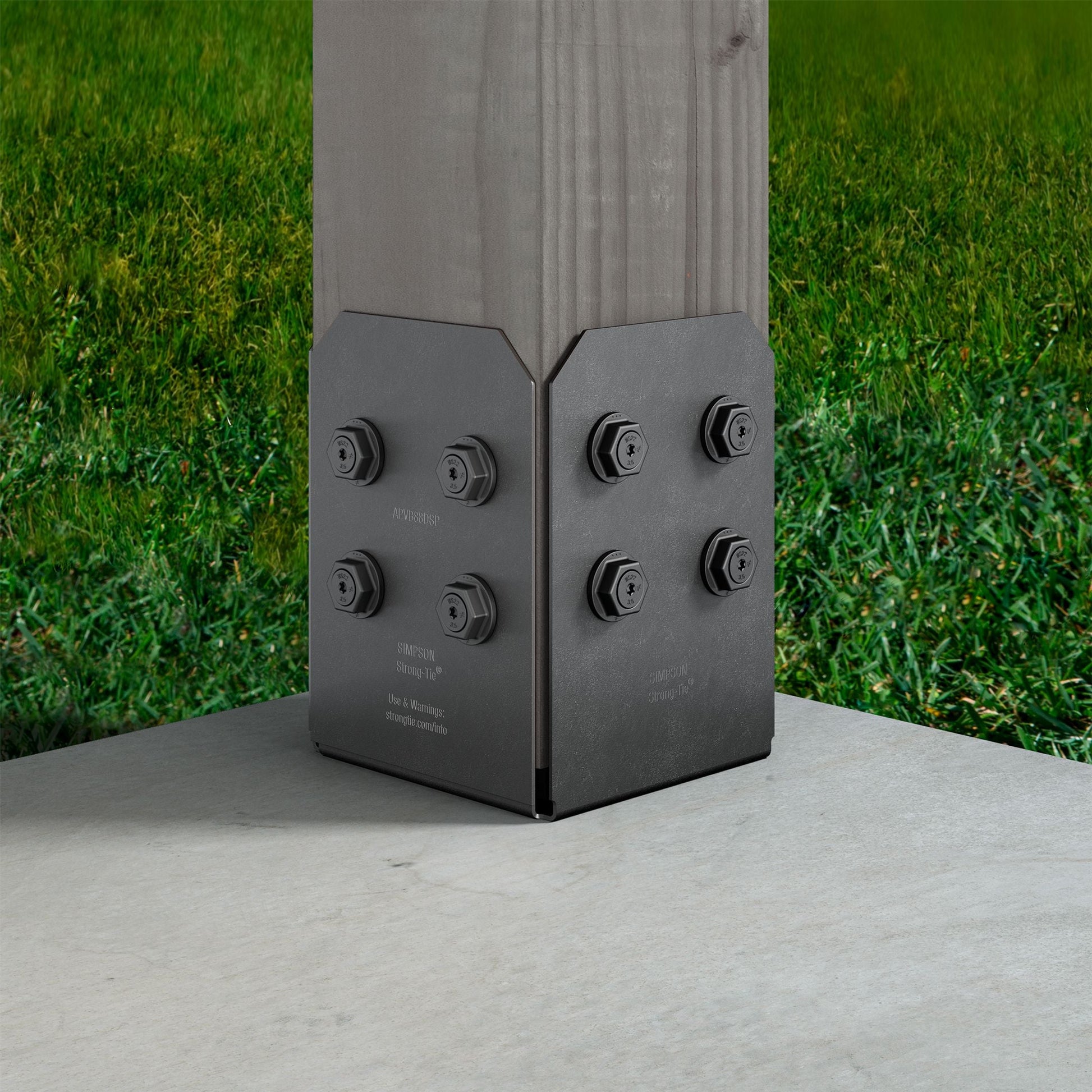 Simpson Black APVB88DSP Outdoor Accents With Required Hardware
