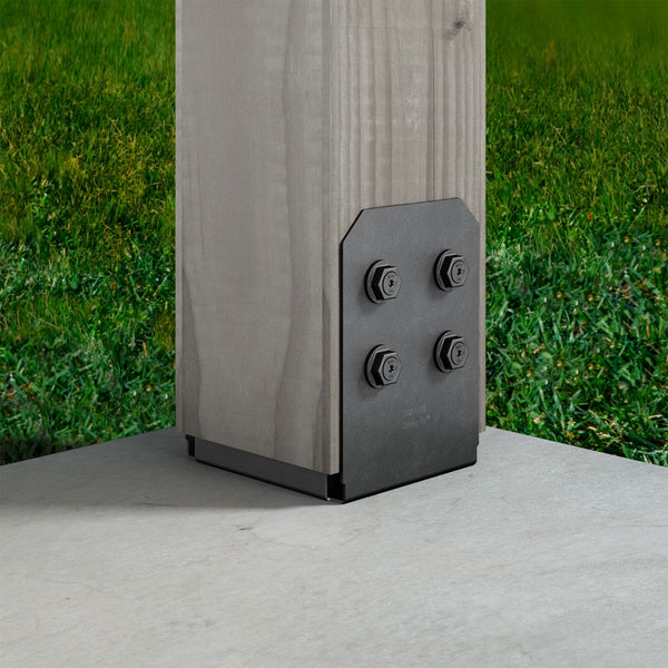 Simpson APVB88R Avant Rough Cut 8x8 Ornamental Post Base - Black Powde ...
