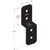 Simpson APVDJT2R4 Avant Ornamental Deck Joist Tie Black Powder Coat image 1 of 4 image 2 of 4 image 3 of 4