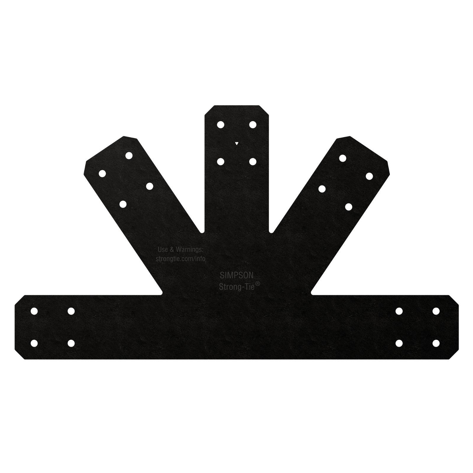 Simpson APVGP812 Avant Decorative Gable Plate - Black Powder Coat