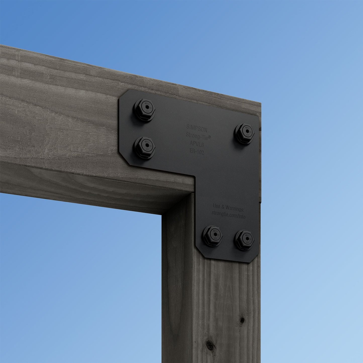 Simpson Black APVL6 Outdoor Accents With Required Hardware