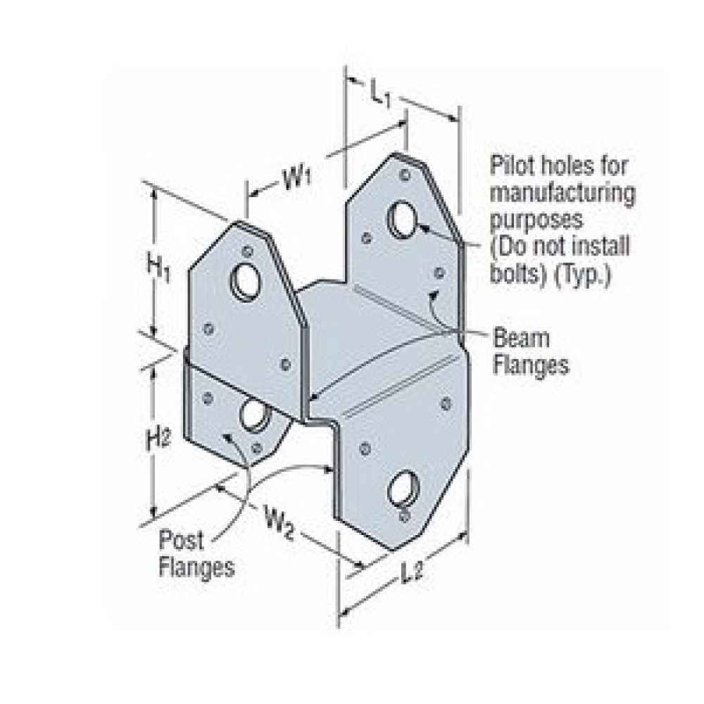 Simpson BC4ZR 4x Post Cap Zmax Finish image image 4 of 4