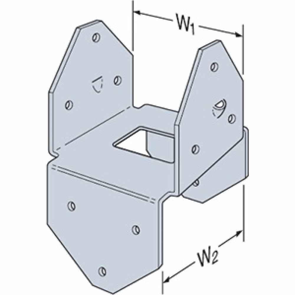 Simpson BCS224 22X4 Post Cap G90 Galvanized image 2 of 2