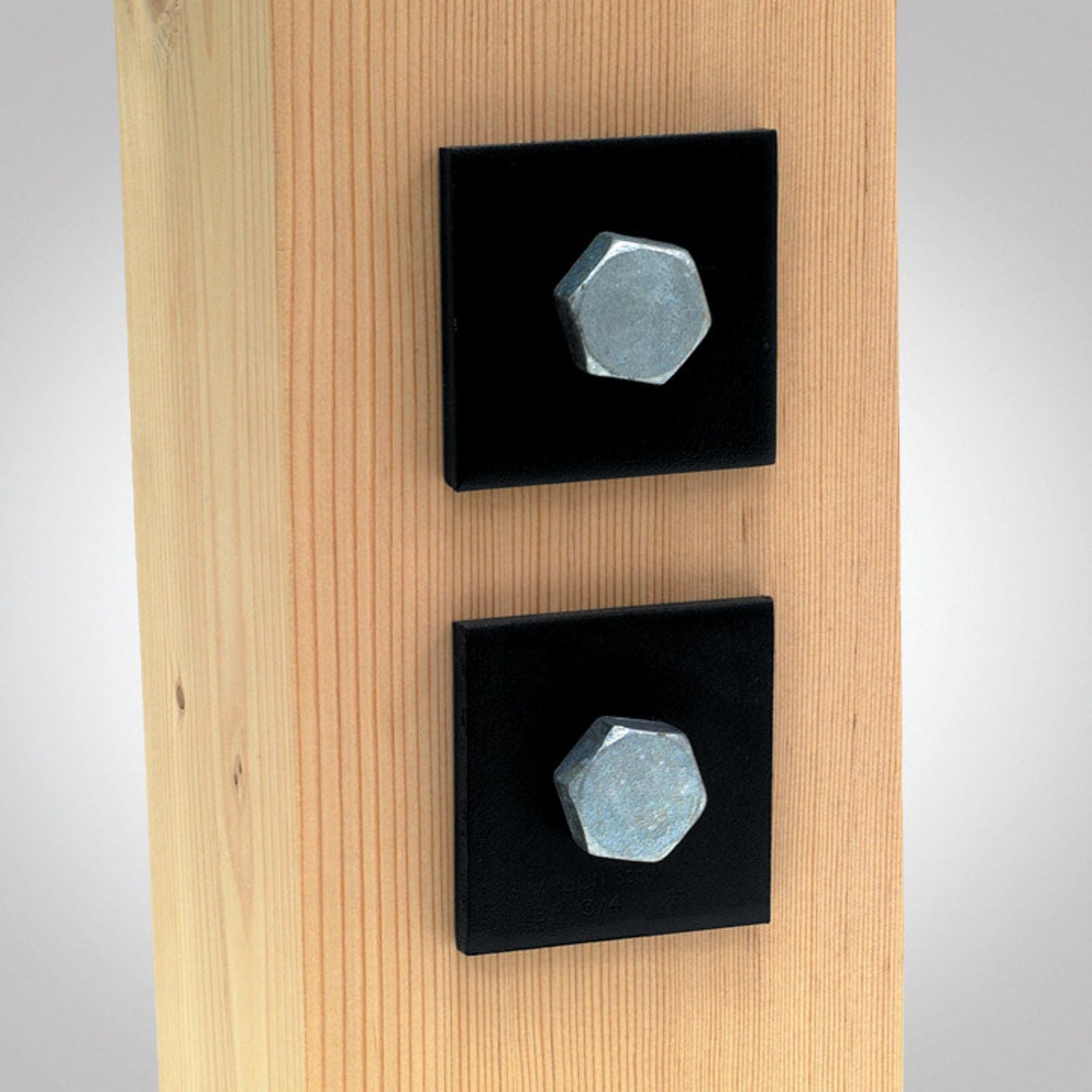 Simpson BP 78PC 78 inch Bolt Dia 3 inchx3 inch Bearing Plate Black Powder Coated image 2 of 2
