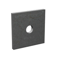 38 inch Hole Flat Bearing Plate 2 inch x 2 inch x 316 inch Uncoated
