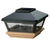 Black Solar Post Cap