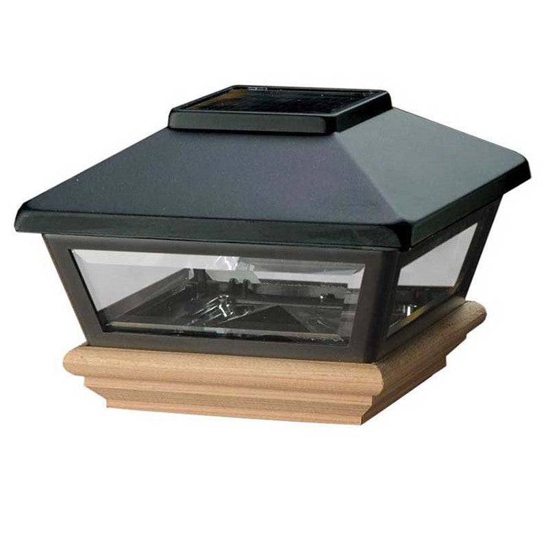 Black Solar Post Cap