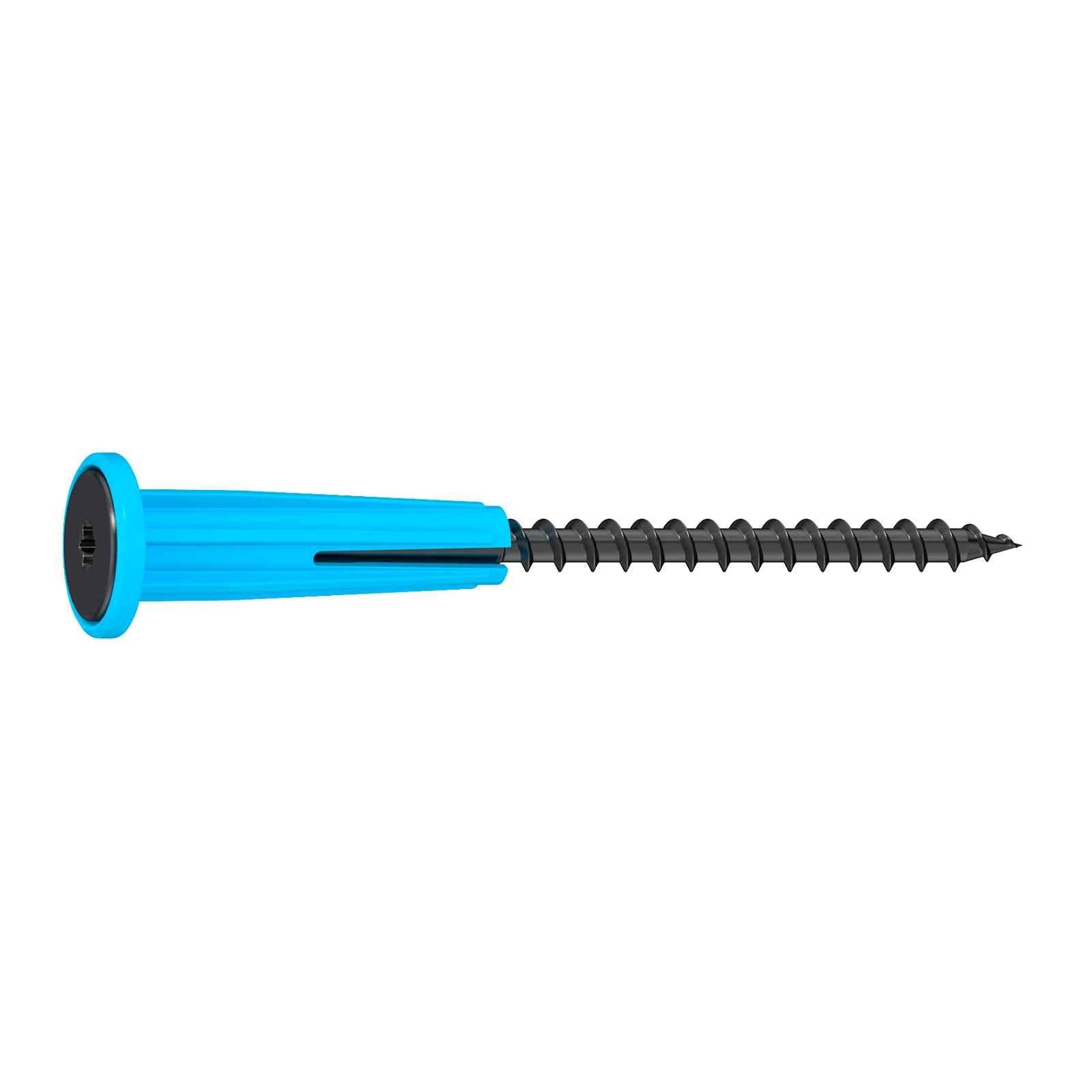 Simpson 0.140" x 3-1/2" SDPW Deflector Screw - Blue E-Coat