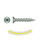 #9 x 114 inch Quik Drive CB3BLGHL Cement Board Screw HighLow Thread C3 Galvanized Pkg 1500 image 1 of 2