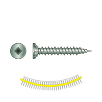 #9 x 158 inch Quik Drive CB3BLGHL Cement Board Screw HighLow Thread C3 Galvanized Pkg 1500 image 1 of 2