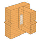 Simpson CBH2.37X5.5H-KT Concealed Glulam Beam Hanger - Hot Dip Galvanized