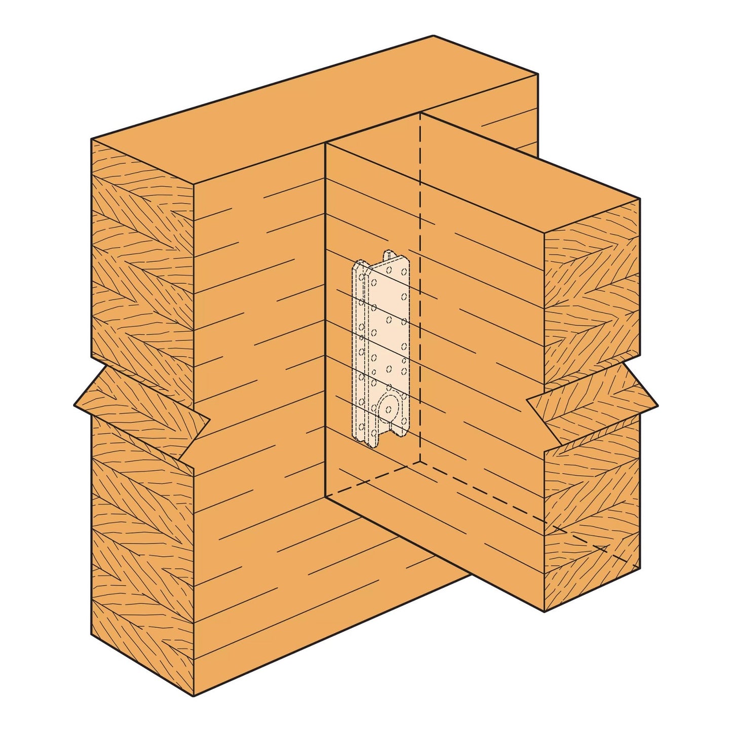 Simpson CBH2.37X9.75B-KT Concealed Glulam Beam Hanger - Electro-Galvanized, Made to Order Non-Returnable