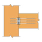 Simpson CBH2.37X5.5H-KT Concealed Glulam Beam Hanger - Hot Dip Galvanized