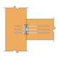 Simpson CBH2.37X7.63C-KT Concealed Glulam Beam Hanger - Electro-Galvanized