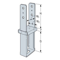 Simpson StrongTie CBS44 Column Bases Galvanized