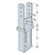 Simpson StrongTie CBS46 Column Bases Galvanized