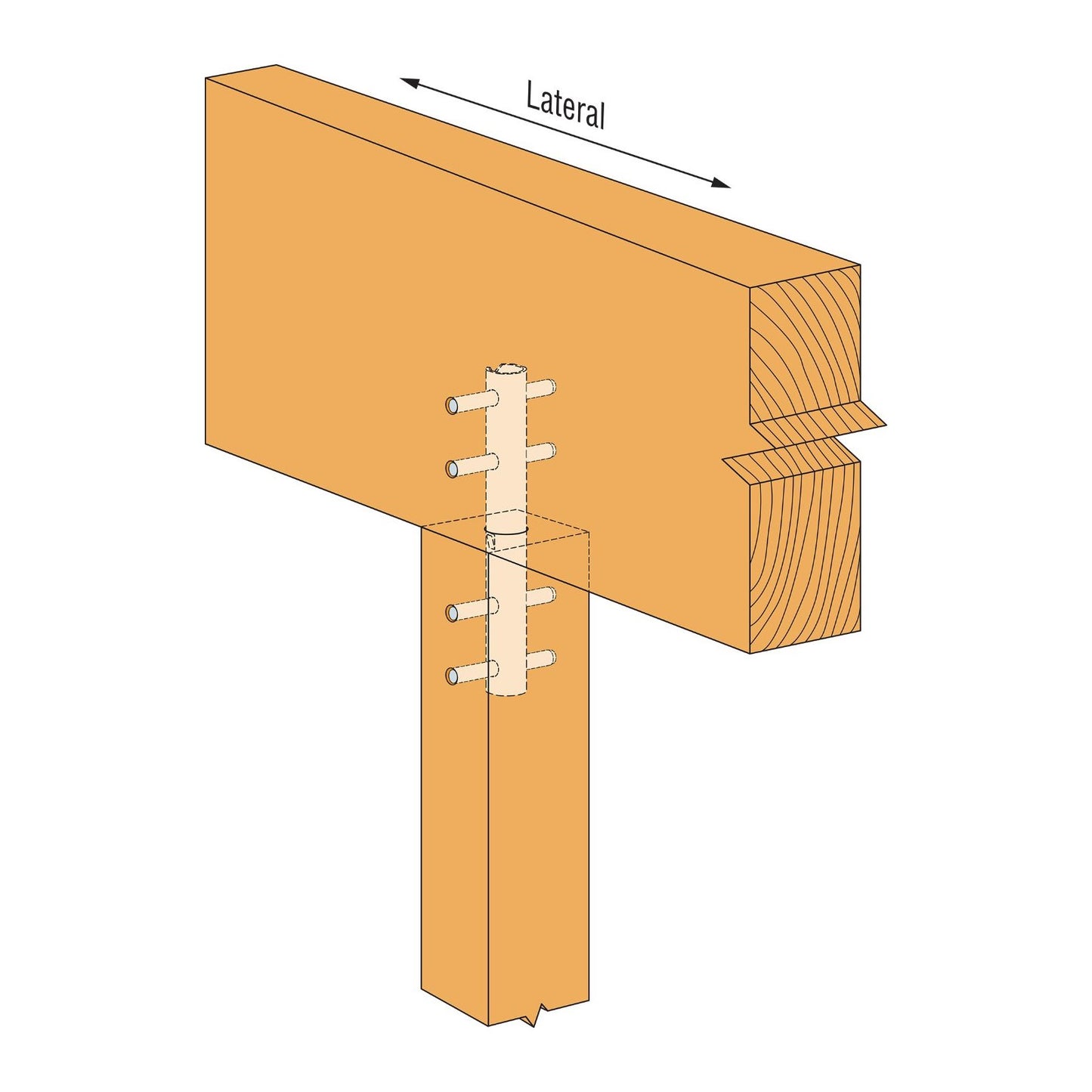 Simpson CBT2Z Concealed Beam Tie Zmax Finish image 1 of 3 image 2 of 3 image 3 of 3