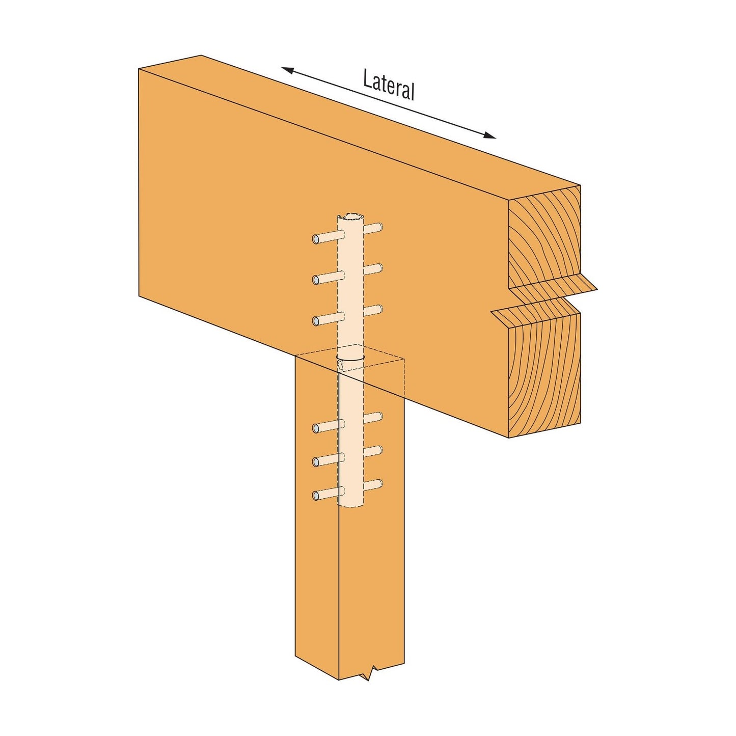 Simpson CBT4Z Concealed Beam Tie Zmax Finish image 1 of 3 image 2 of 3 image 3 of 3