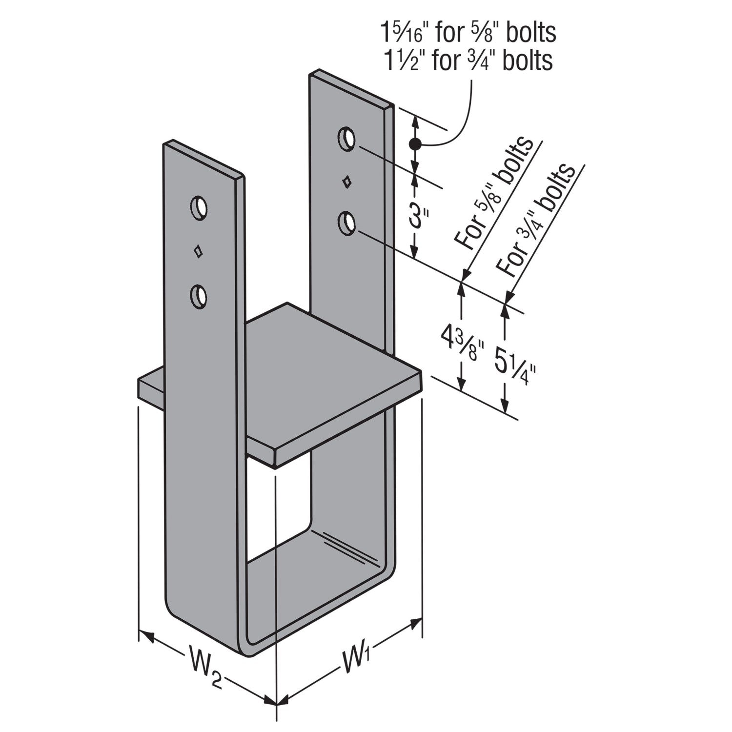 Simpson CB5-4.5 Column Base – Fasteners Plus