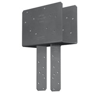 Simpson CCQ44SDS25 Column Cap wSDS Screws Gray Paint image 1 of 2