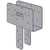 Simpson CCQ64SDS25ROT Column Cap wSDS Screws (90 Deg Rotated Straps) Gray Paint