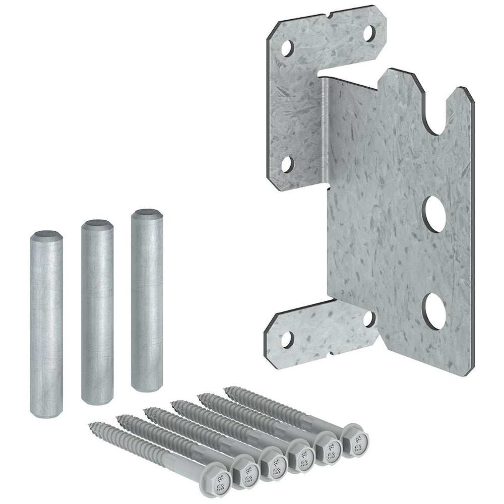 Simpson CJT3ZS Concealed Joist Tie w/ Short Pins - ZMAX Finish