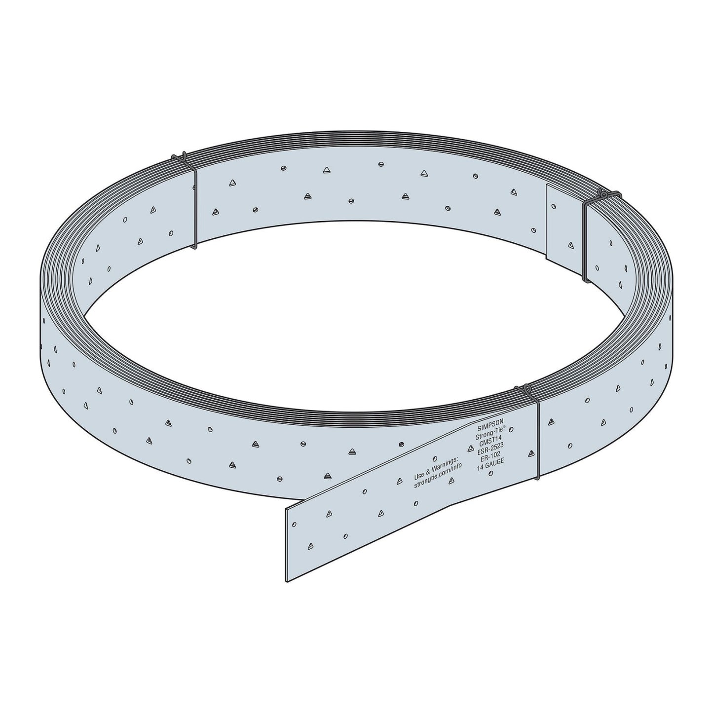 Simpson CMST14 14 Gauge 52-1/2 ft. Coiled Strap