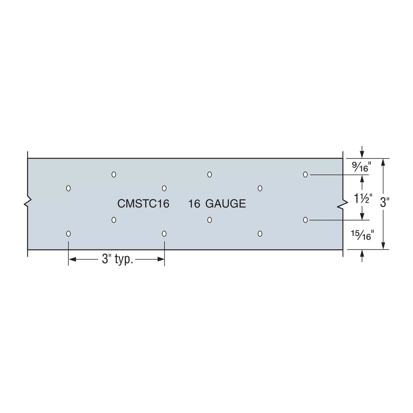 Simpson CMSTC16 16 Gauge 54 ft. Coiled Strap