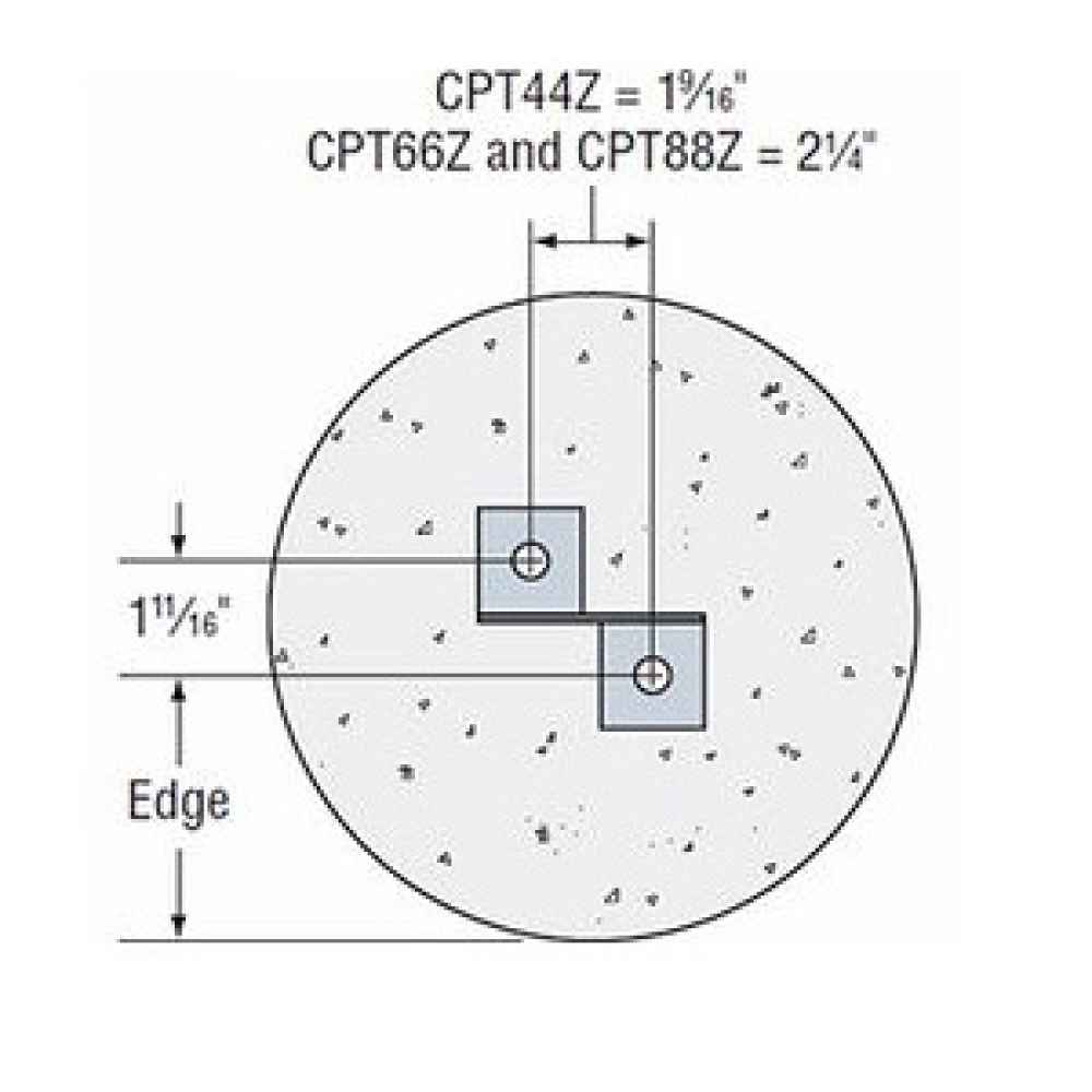 Simpson CPT66Z Concealed Post Tie For 6x6 Posts Zmax Finish image 5 of 7
