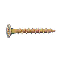 #10 x 312 inch Coarse Thread Drywall Screw Yellow Zinc Pkg 1500