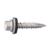 #10 x 1" Post Frame Screw w/Washer, Hex Head - Dagger-Guard Coating, Pkg 2500