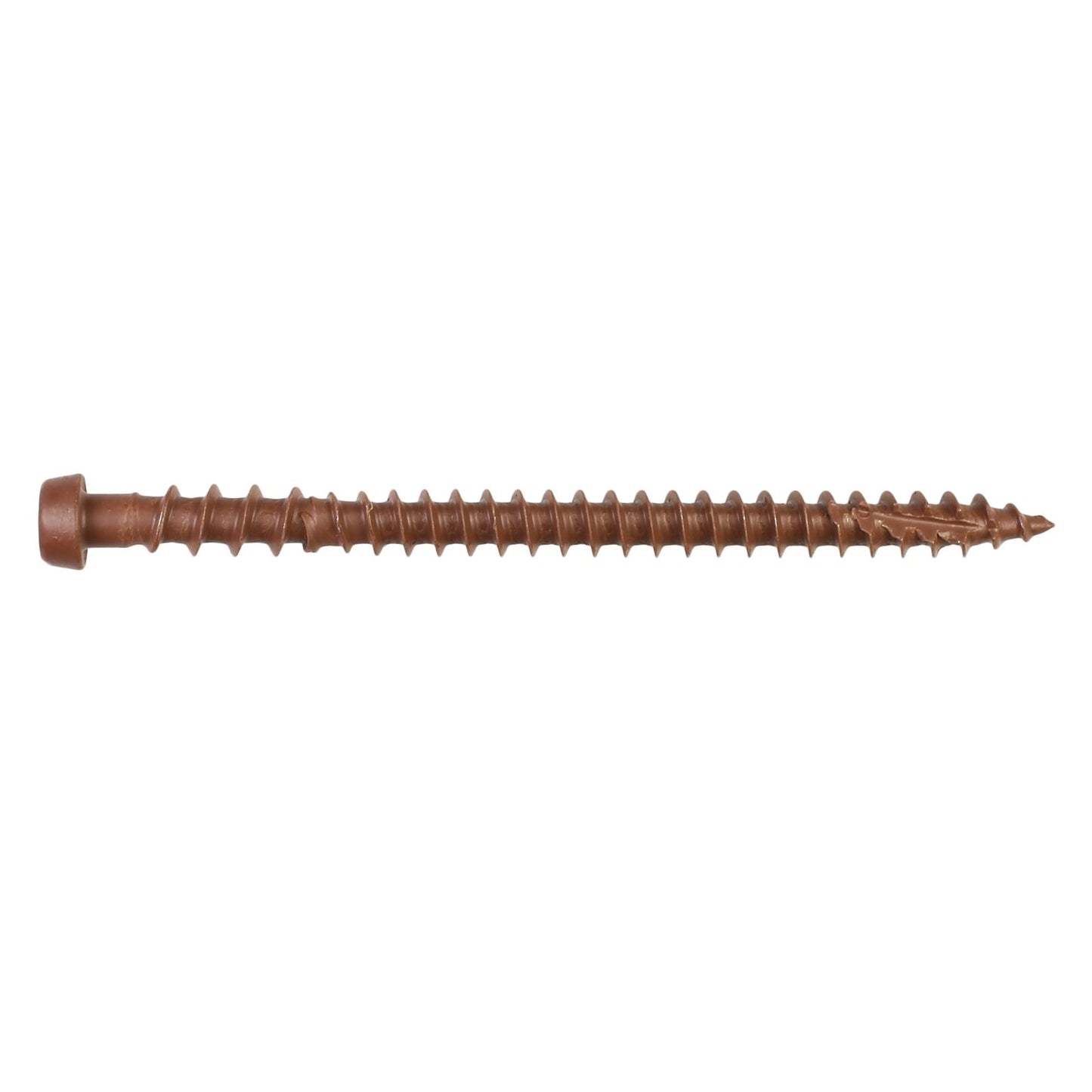#10 x 234 inch DCU Composite Decking Screw Brown 01 Pkg 1750