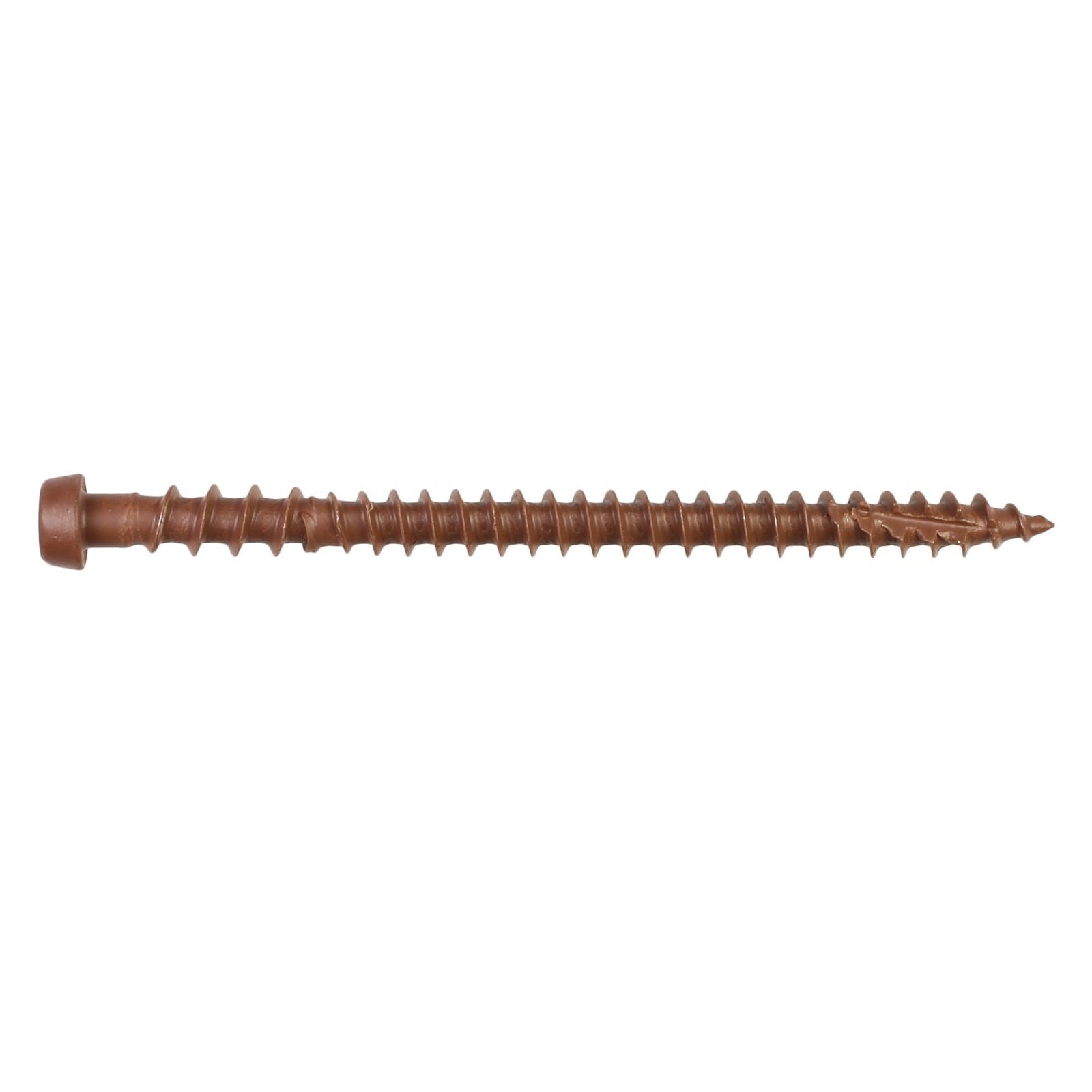 #10 x 234 inch DCU Composite Decking Screw Brown 01 Pkg 1750