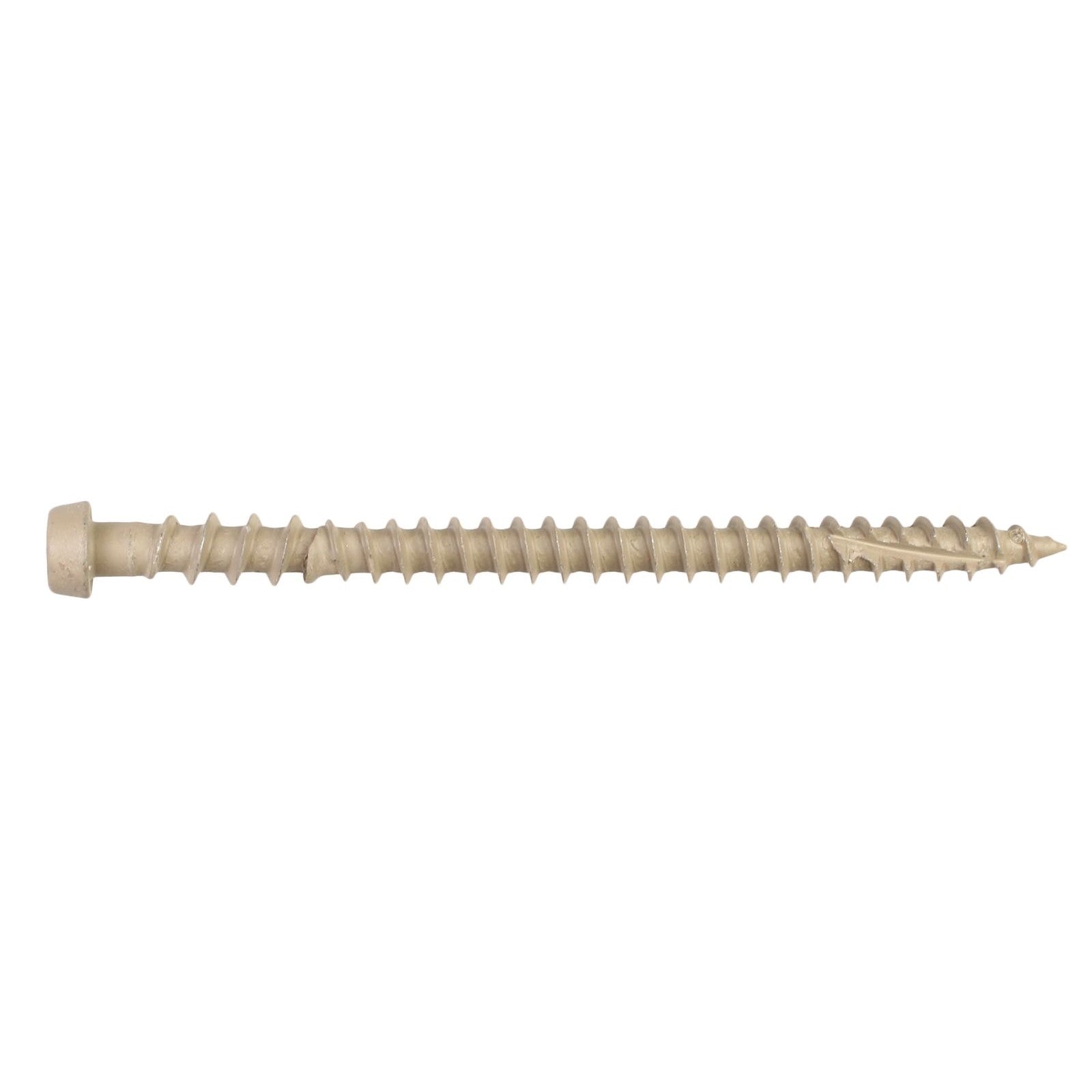 #10 x 234 inch DCU Composite Decking Screw Tan 02 Pkg 350