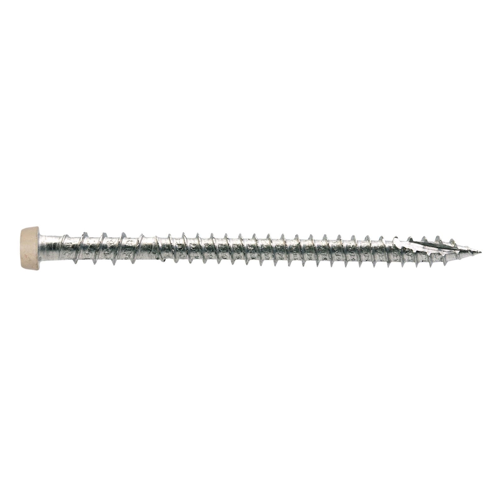 #10 x 234 inch Quik Drive 316 Stainless DCU Composite Deck Screw Tan 02 Pkg 1000